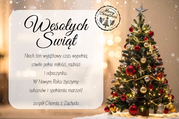 Wesołych Świąt życzy Chemia z Zachodu